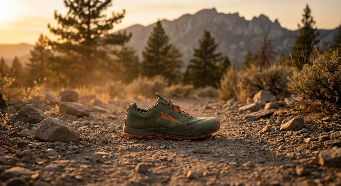 Altra Lone Peak 8 zero-drop trail running shoe profile view