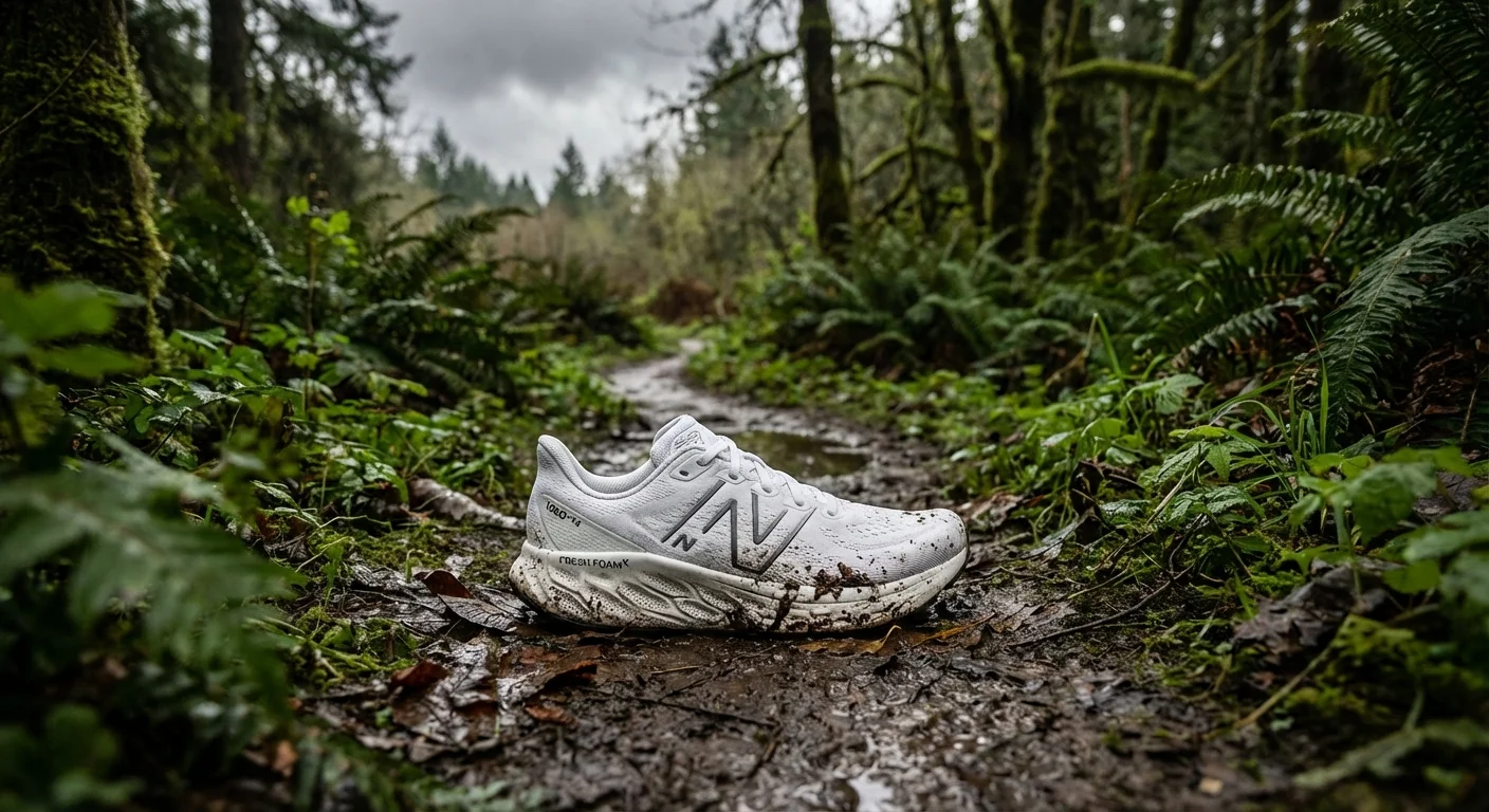 New Balance Fresh Foam X 1080v14 men's running shoe white colorway medial side view