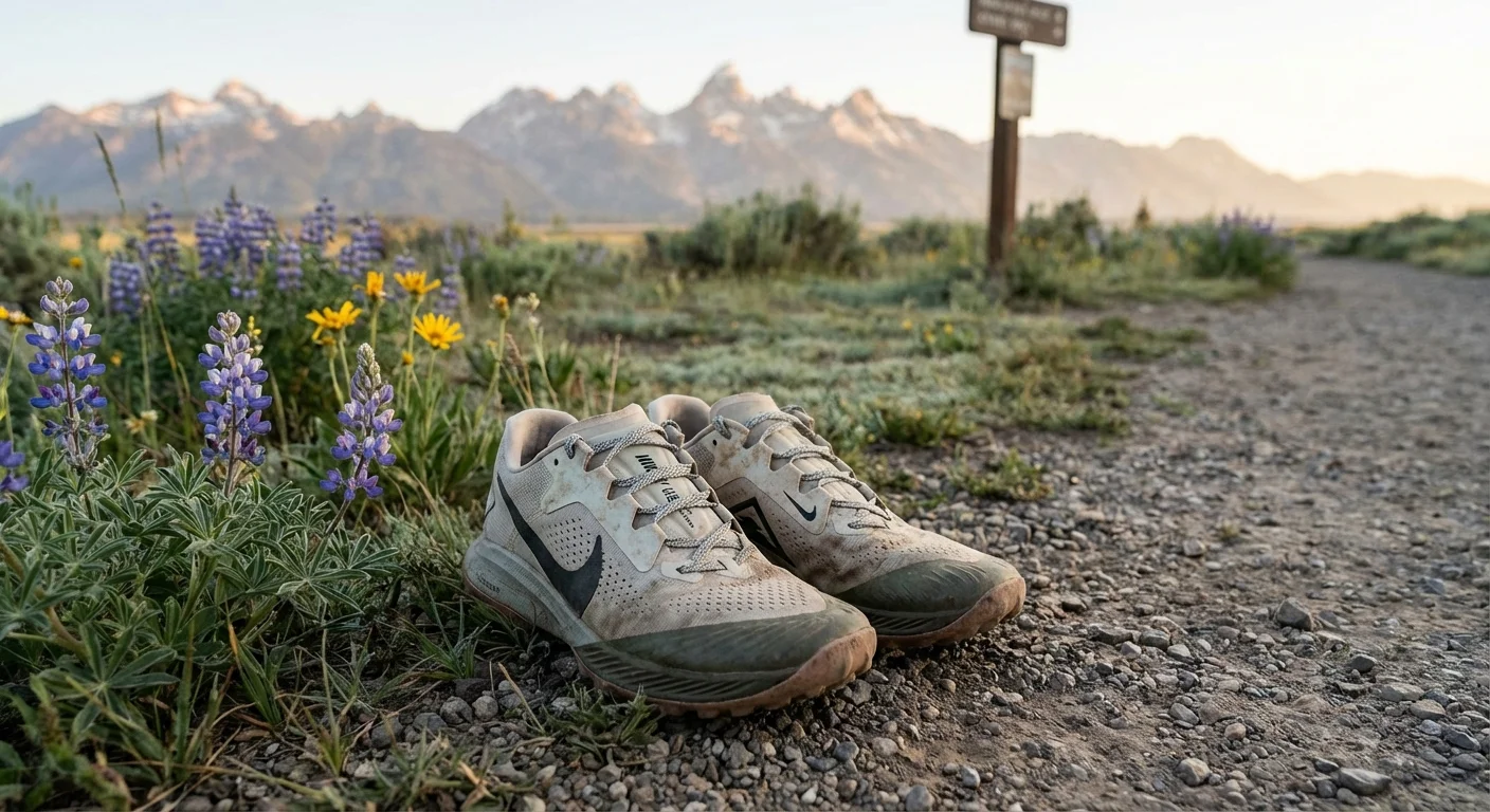 Nike Kiger 11 trail running shoe top view with lacing system