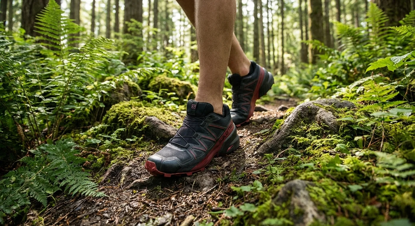 Salomon Speedcross 6 Wide trail shoe showing wider toe box design