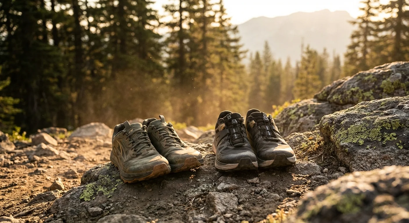 Altra Lone Peak 9 RSM and Salomon Ultra Glide 4 GTX trail running shoes comparison