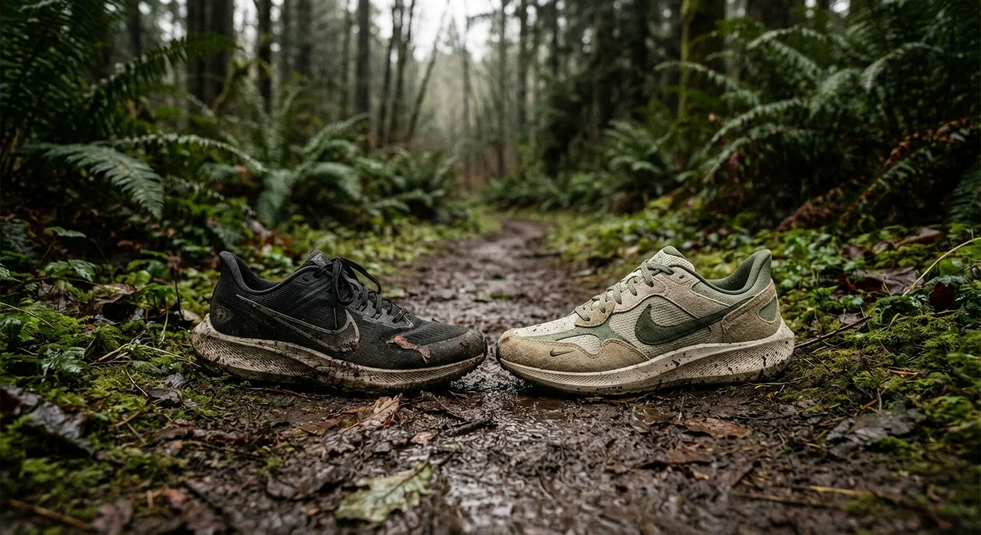 Nike Pegasus 42 and Nike Pegasus Premium running shoes side by side comparison