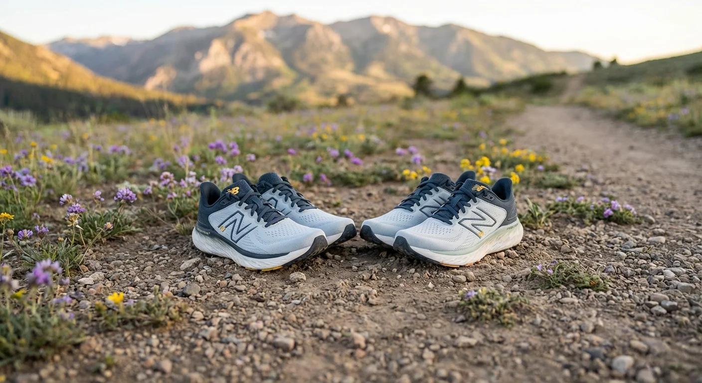 New Balance Fresh Foam X 1080v14 wide and standard width comparison top view