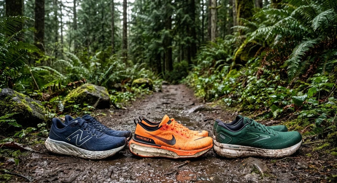 New Balance Fresh Foam X 1080v14 next to Nike Invincible 4 and Brooks Glycerin 21 comparison