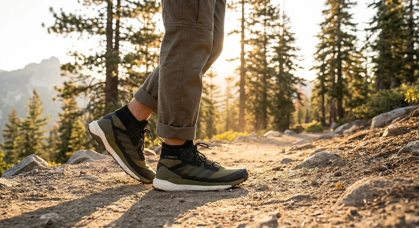 adidas Terrex Free Hiker 2 hiking boot black and olive colorway