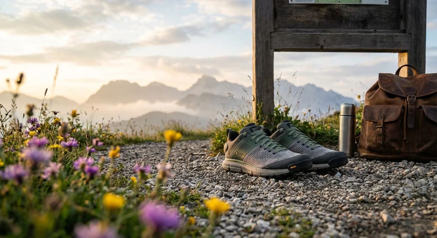Danner Trail 2650 Campo GTX hiking shoe in gray and green colorway