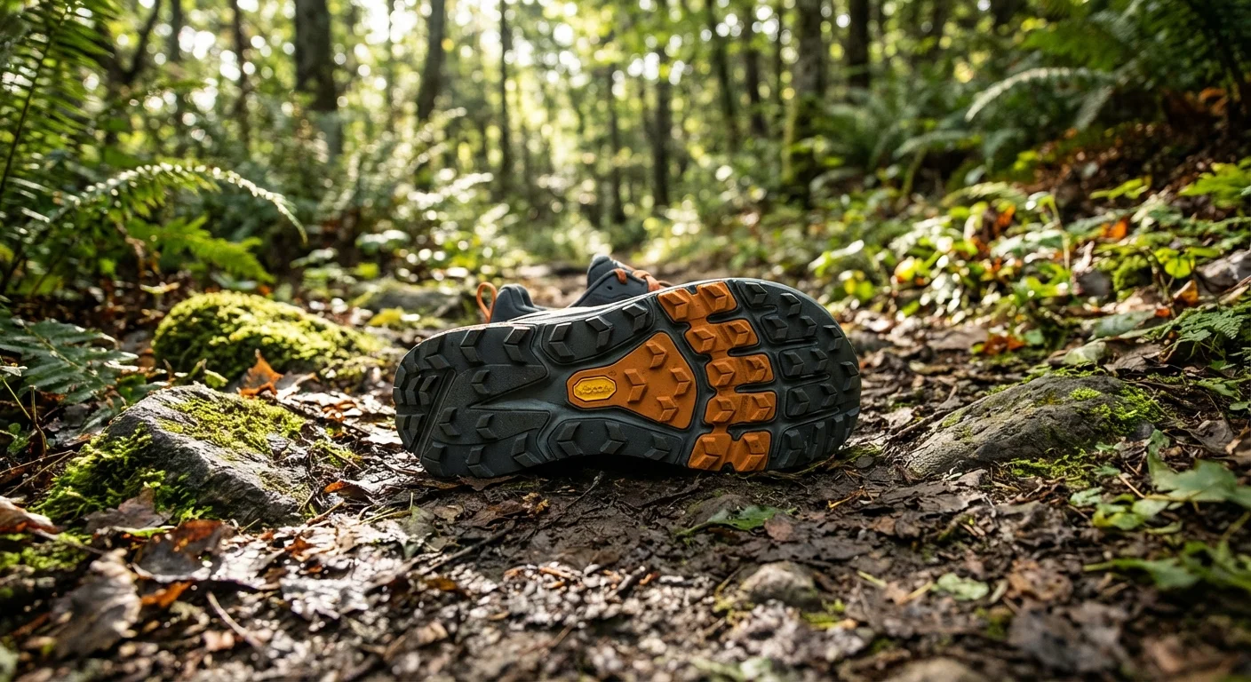 Altra Olympus 6 trail shoe outsole showing Vibram lug pattern