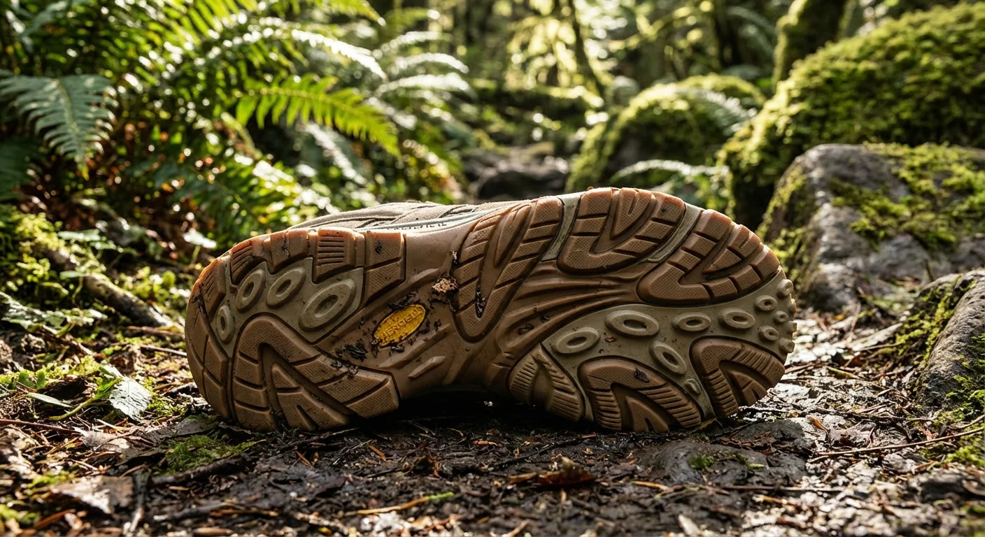 Merrell Moab 3 hiking shoe sole tread pattern close-up