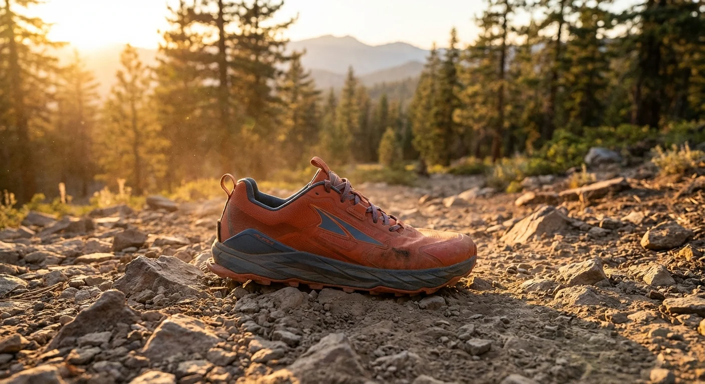 Altra Lone Peak 9 trail running shoe side profile