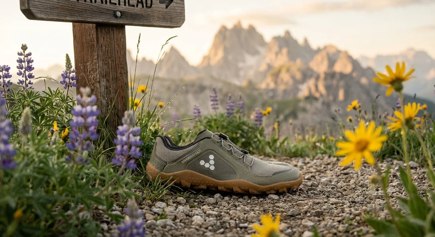 Vivobarefoot Primus Trail III barefoot trail shoe close-up