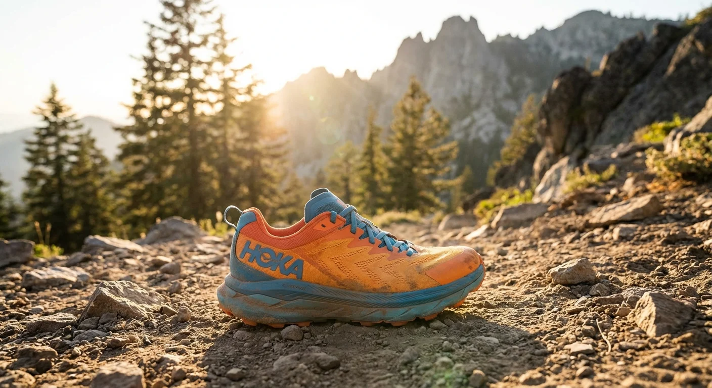 Hoka Tecton X3 trail running shoe side profile