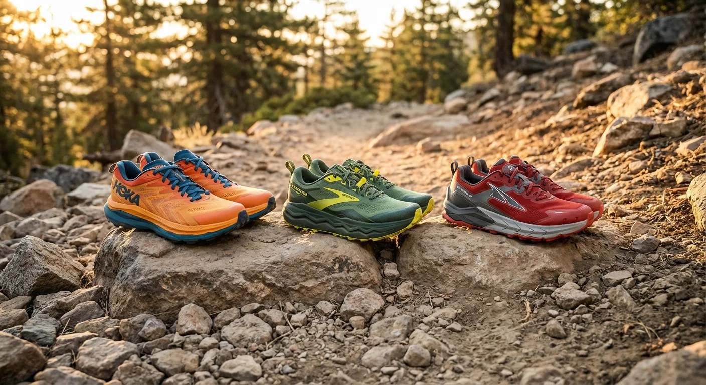 Hoka Tecton X3 Brooks Caldera 8 Altra Olympus 6 comparison lineup