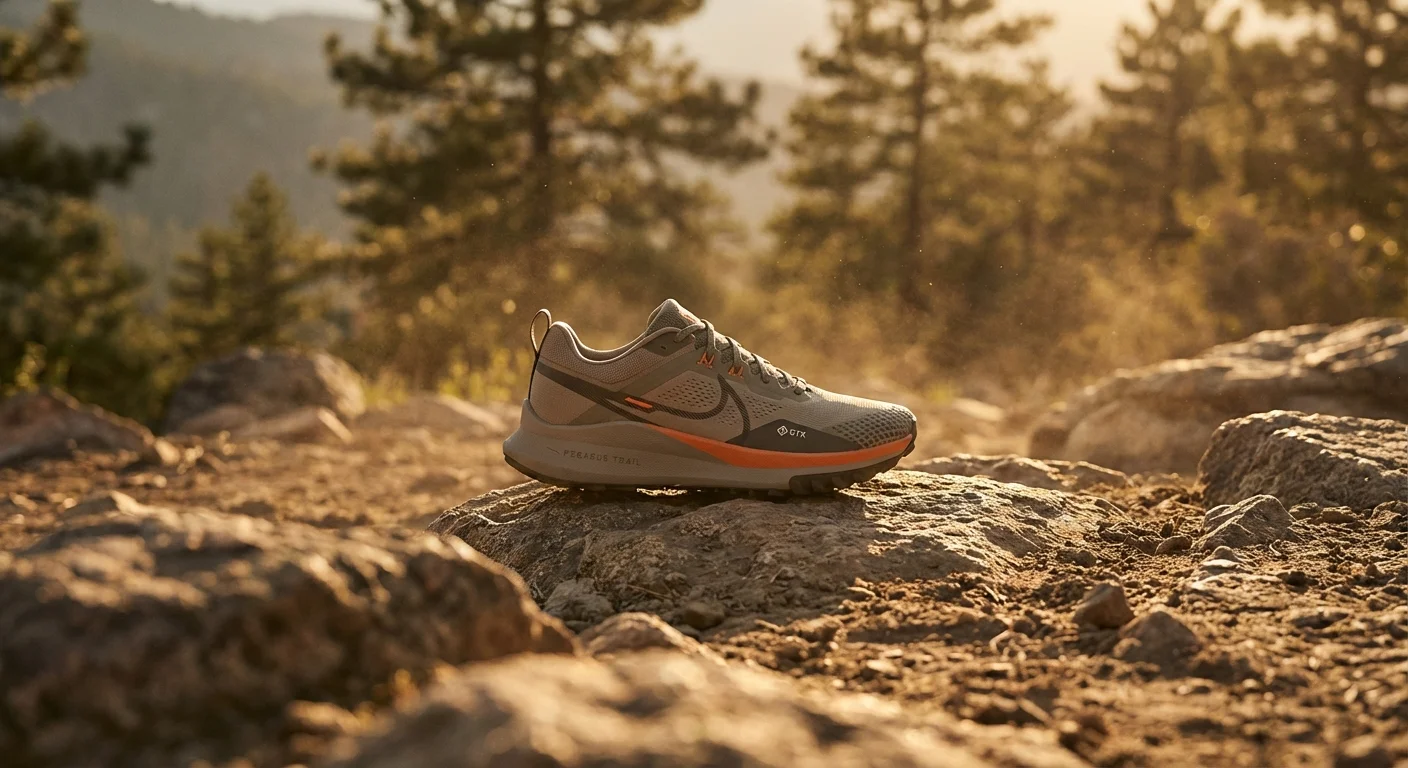 Nike Pegasus Trail 5 GTX hybrid running shoe side profile