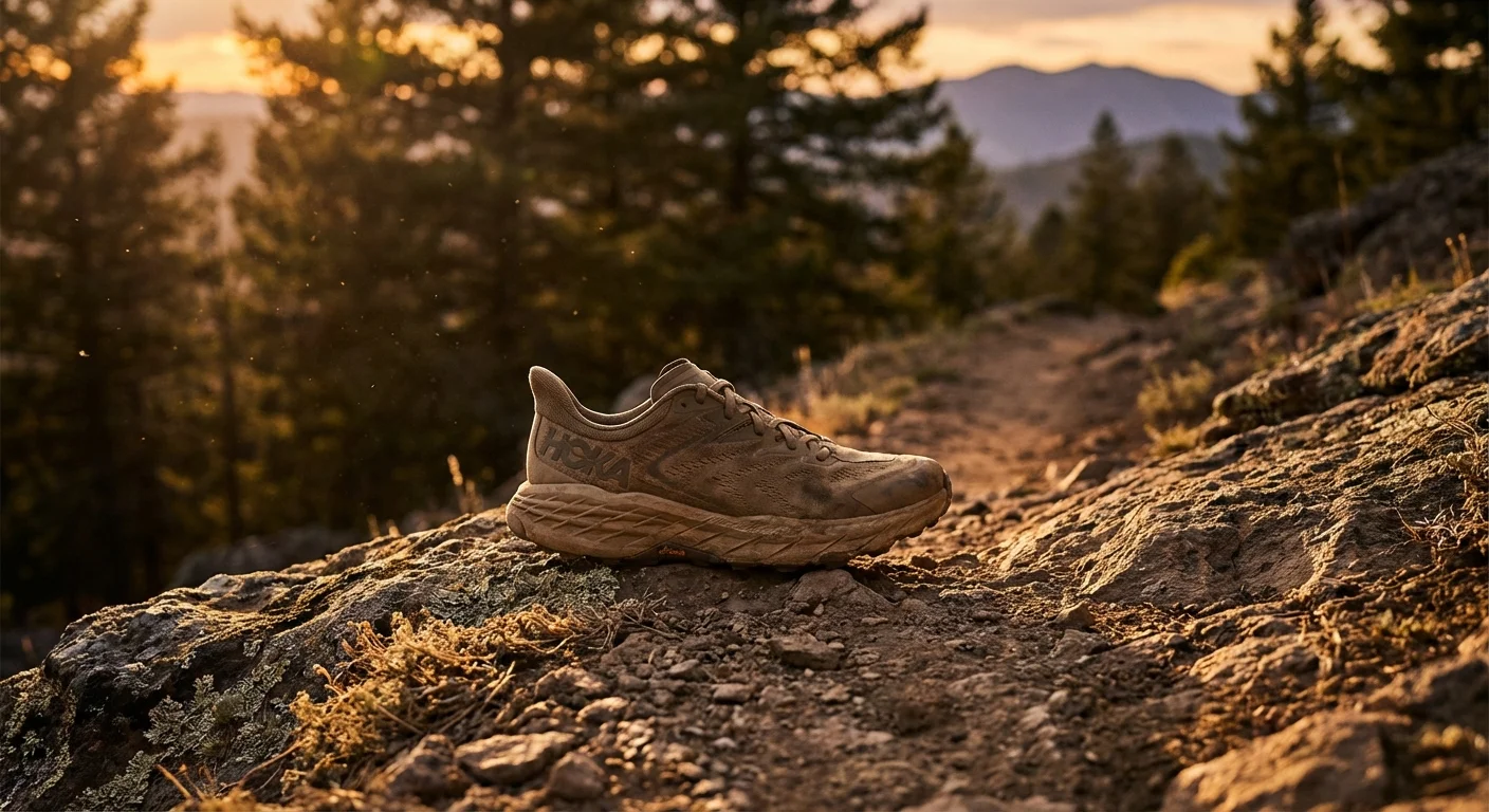 Hoka Speedgoat 6 trail running shoe side profile