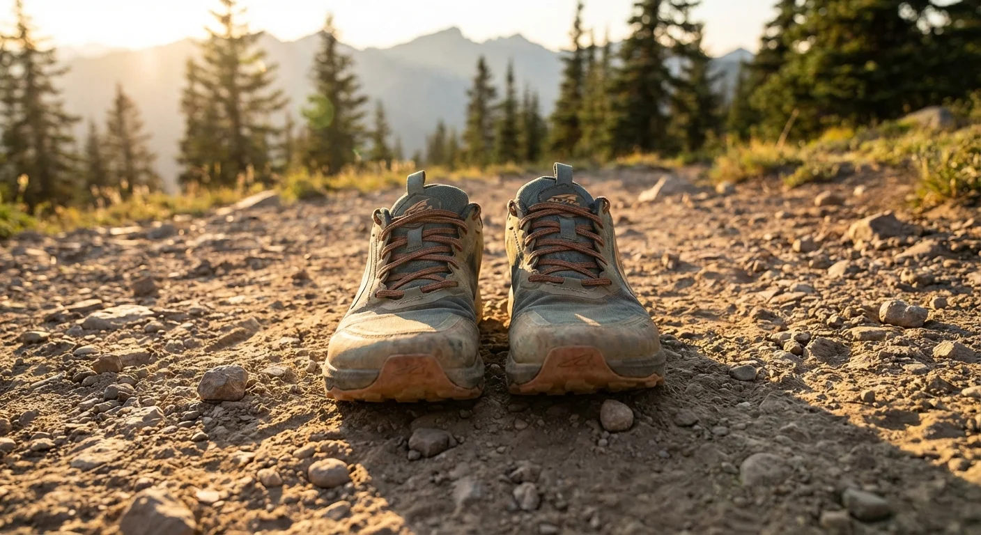 Altra Lone Peak 8 trail running shoe wide toe box top view