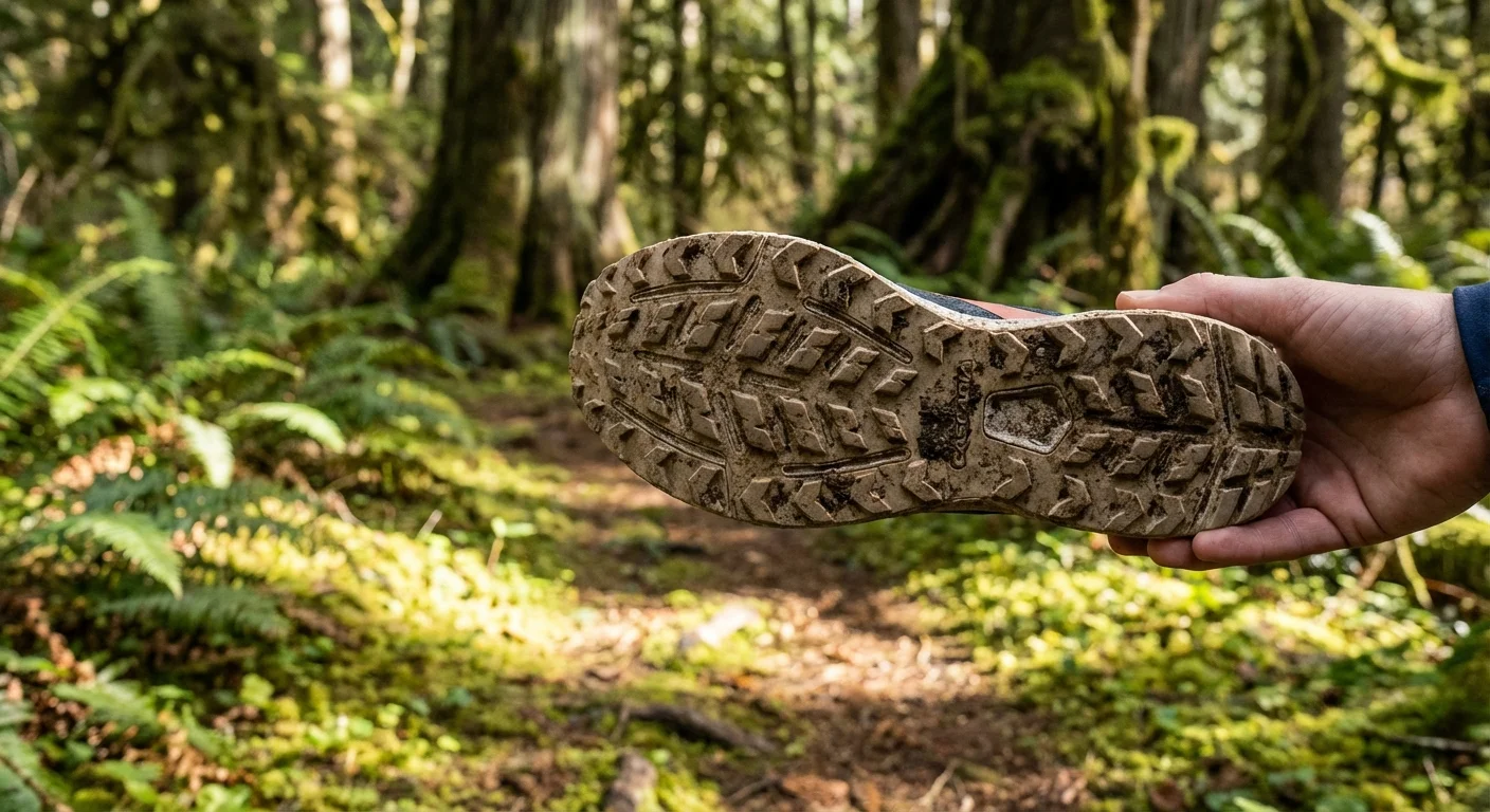 Brooks Cascadia 19 trail shoe tread pattern outsole detail
