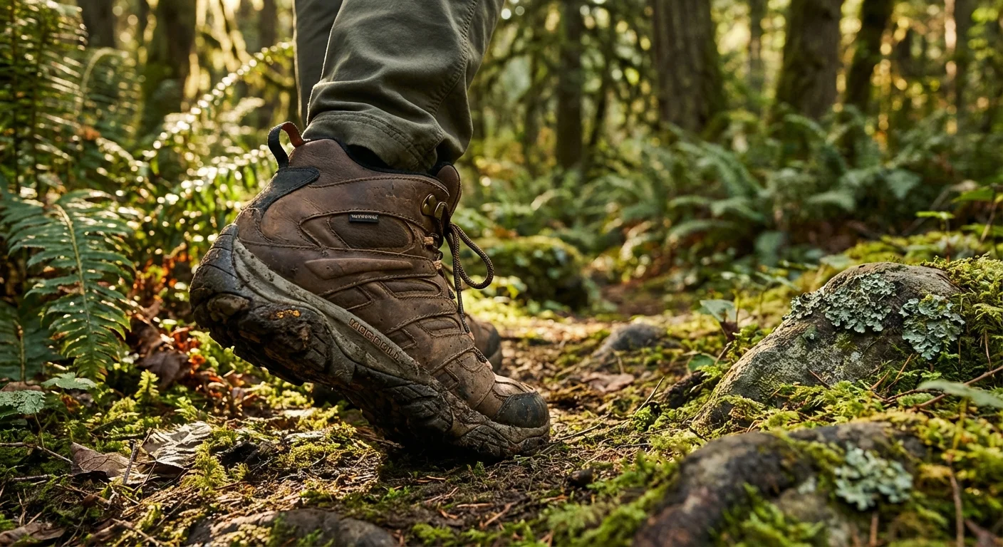 Merrell Moab 3 Mid waterproof hiking boot brown leather