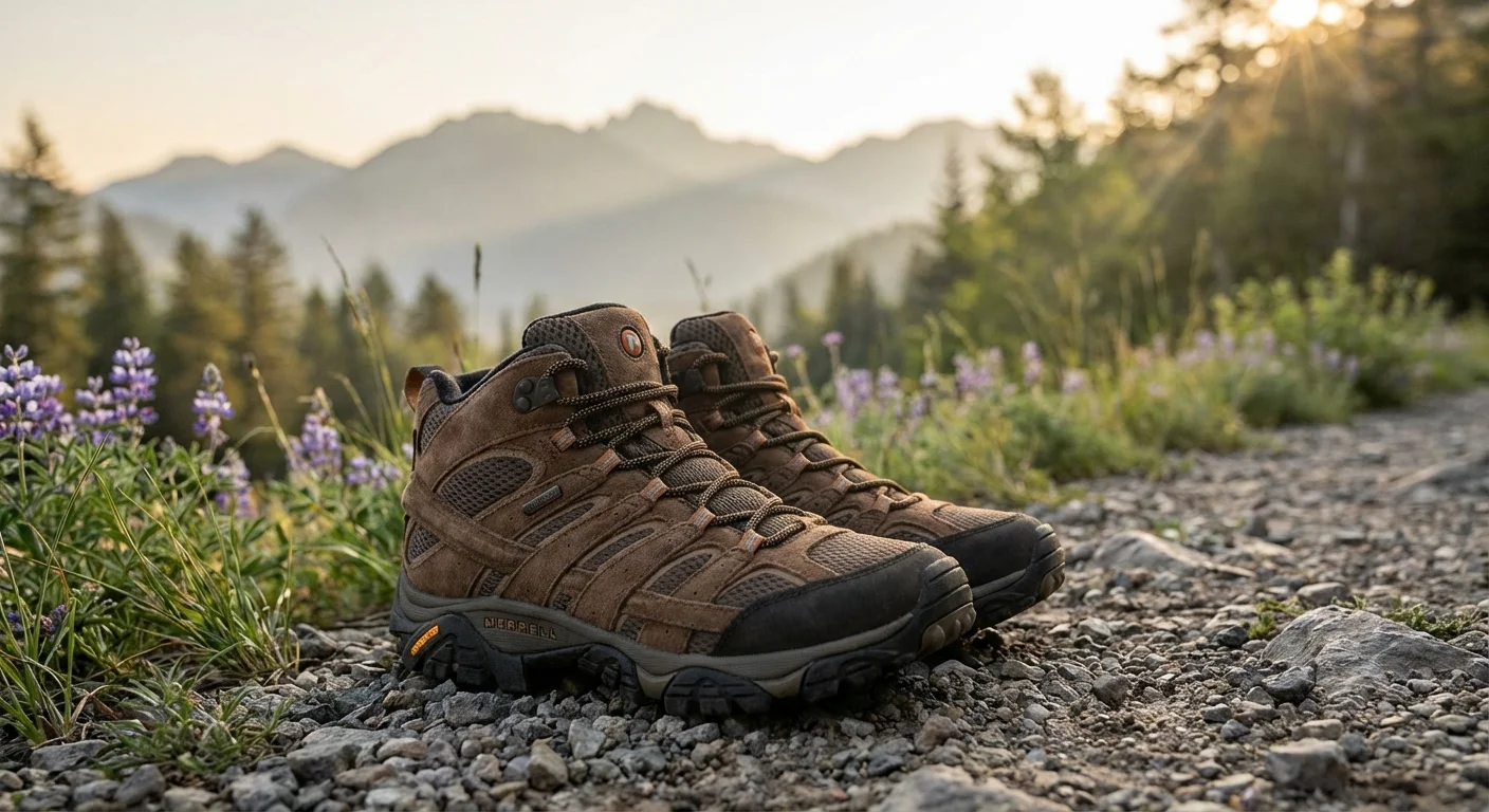 Merrell Moab 3 hiking shoe walnut brown colorway