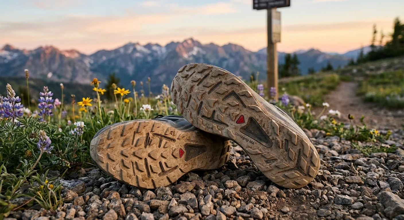 Salomon Pulsar Trail Pro 3 trail running shoe showing Contagrip MA outsole tread pattern