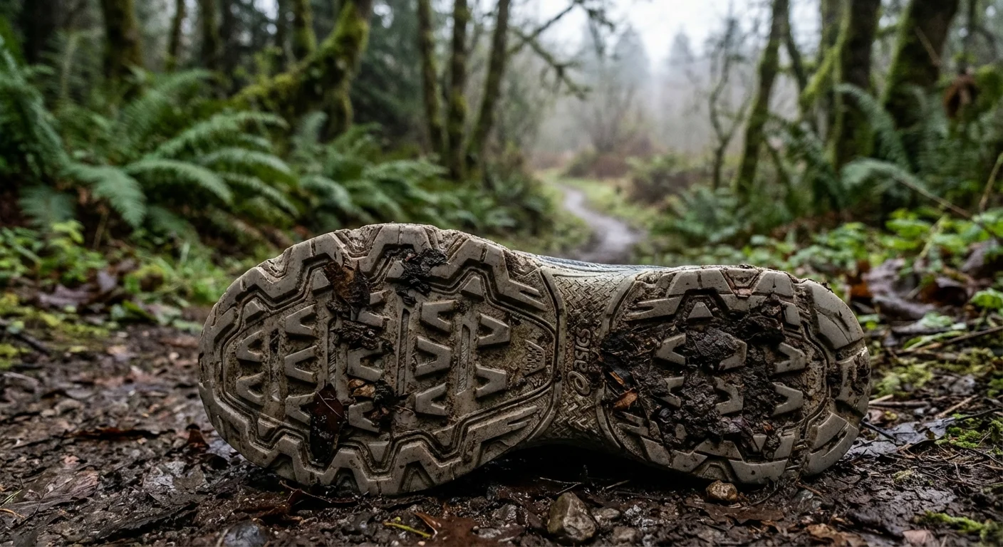Asics Megablast outsole tread pattern close-up detail