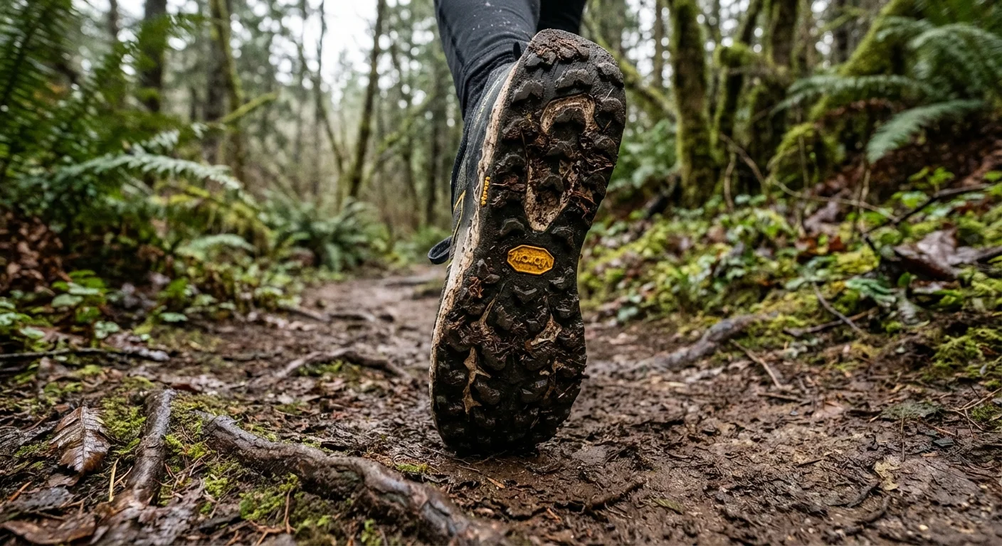 New Balance Hierro v9 Vibram Megagrip outsole tread pattern close-up