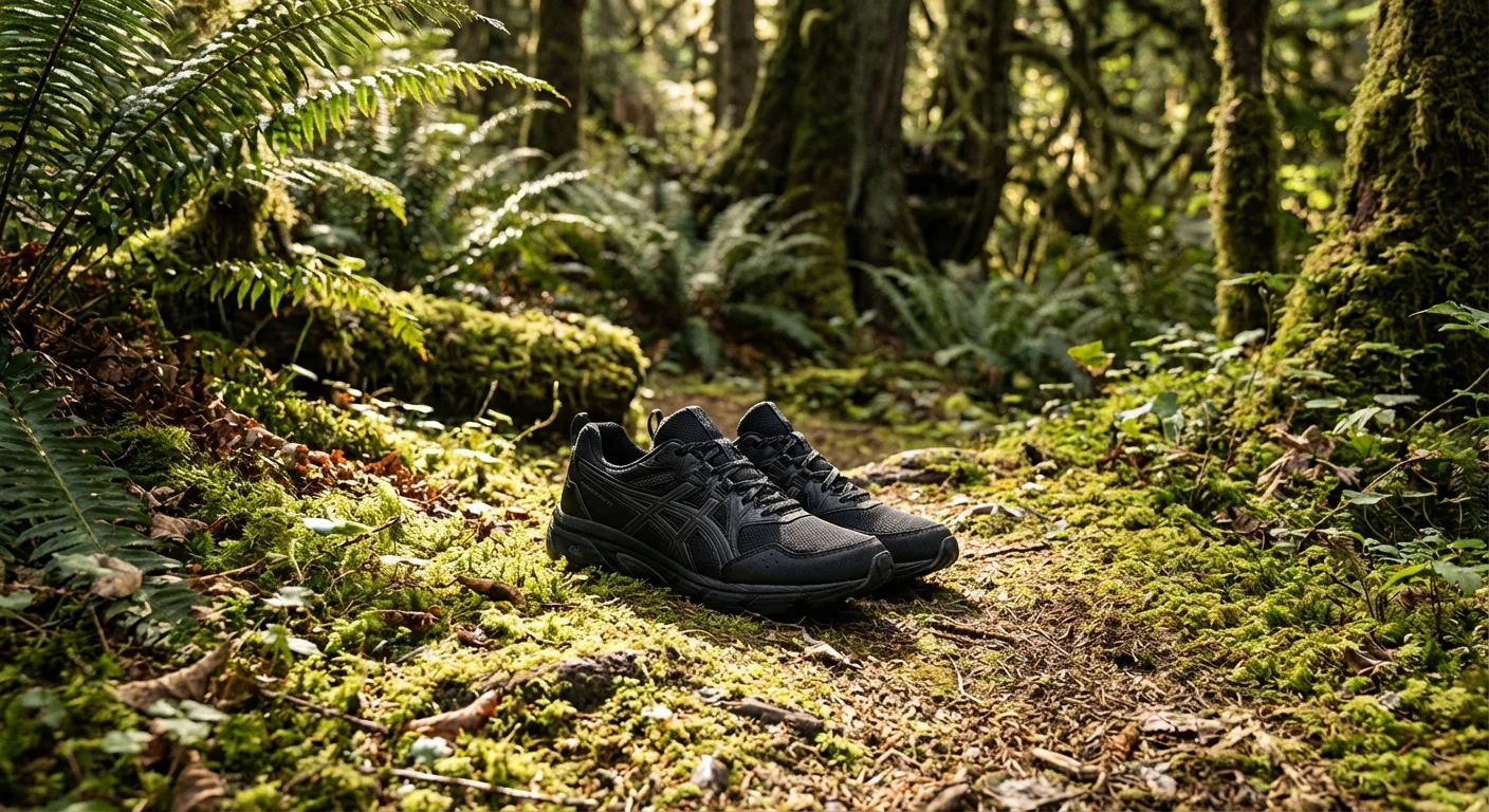 Asics Gel Venture 9 trail running shoe black colorway
