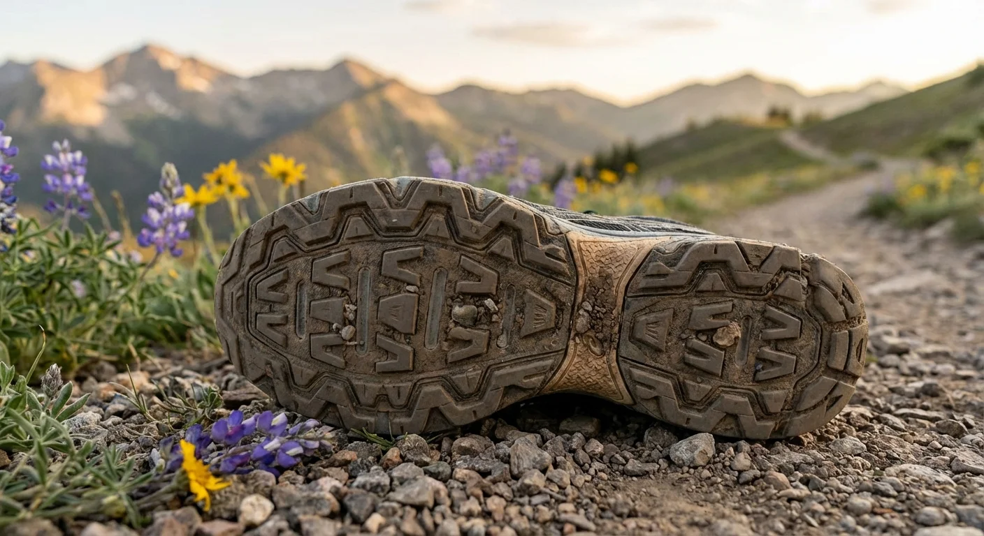 Asics Gel Venture Trail running shoe rugged outsole close-up