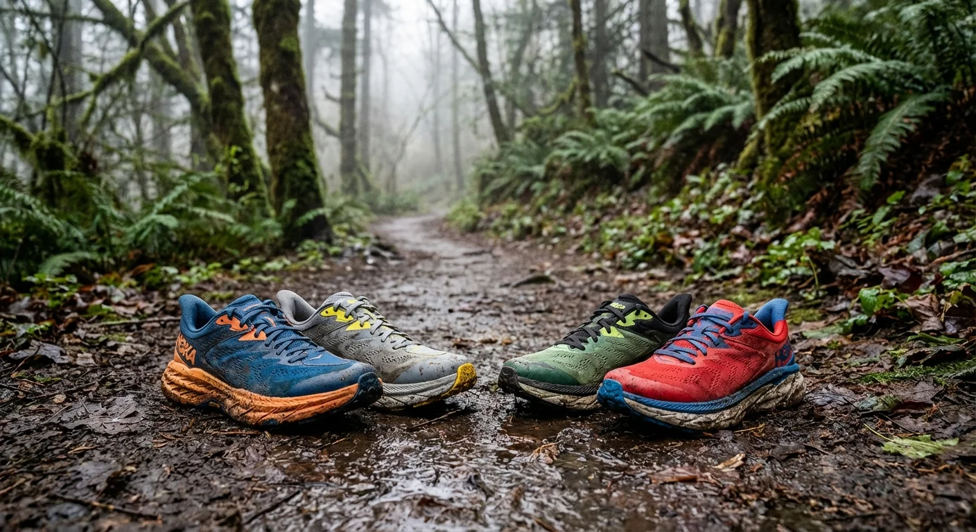 Hoka Speedgoat 6 and Hoka Challenger ATR 8 side by side comparison
