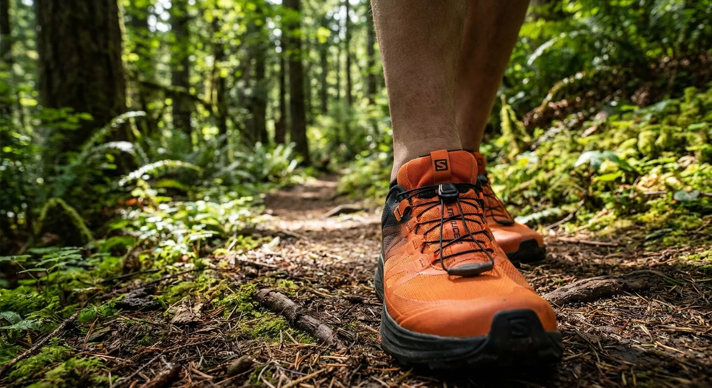 Salomon Ultra Glide 3 running shoe Quicklace system detail